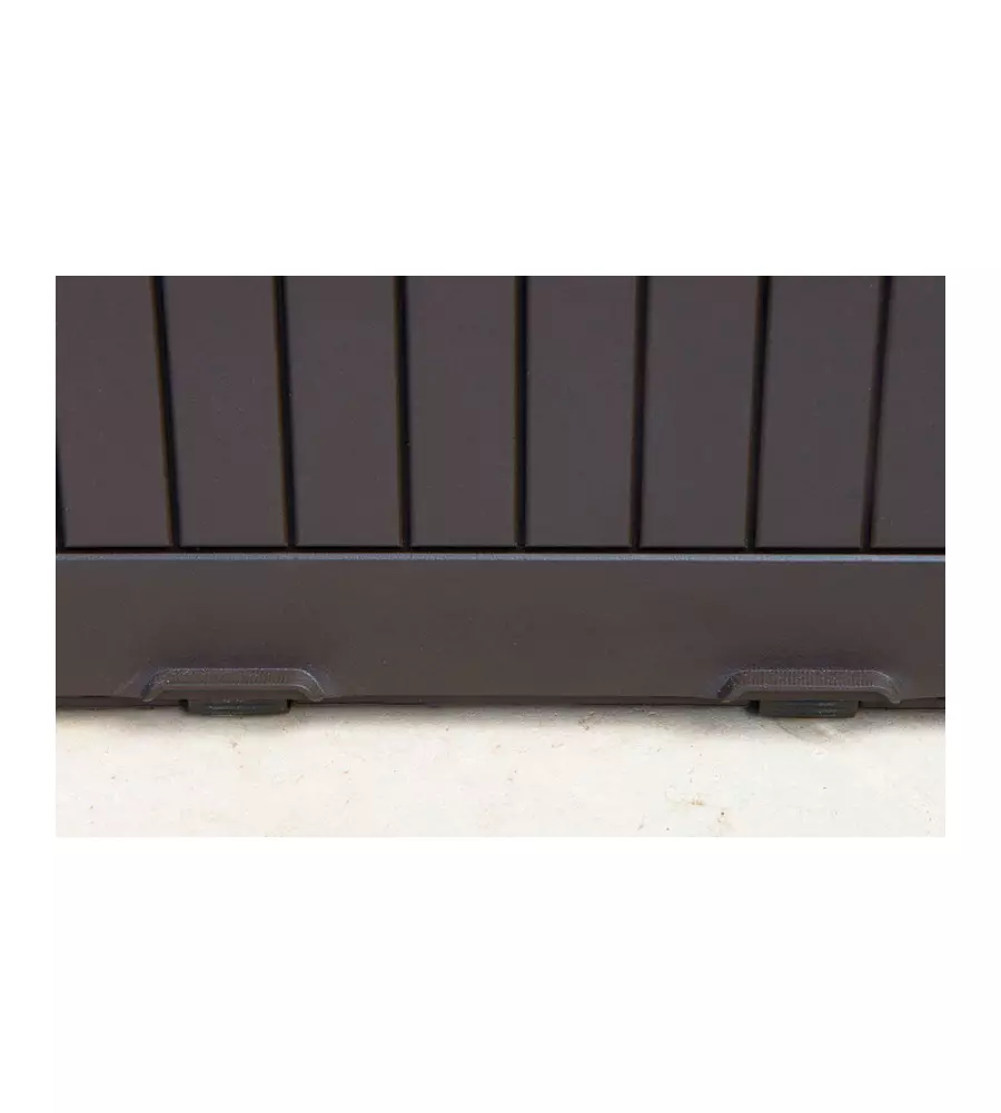 BAULE DA ESTERNO KETER "COMFY" IN RESINA GRAFITE EFFETTO LEGNO 270 LT 116,7X44,7X57 CM